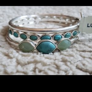 Lucky Brand Dragonfly Turquoise Bracelet Set